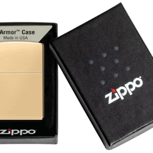 Zippo Model 169 Armor® High Polish Brass - Alternate angle
