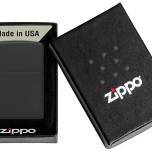 Zippo Model 218 Classic Black Matte - Alternate angle