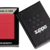 Zippo Model 233 Classic Red Matte - Alternate angle