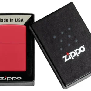 Zippo Model 233 Classic Red Matte - Alternate angle