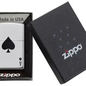 Zippo Model 24011 Simple Spade Design - Alternate angle