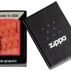 Zippo Model 46487 Made in USA Design - Alternate angle